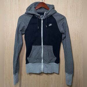 Nike The AW77 Full Zip Hoodie XS Gray and Black